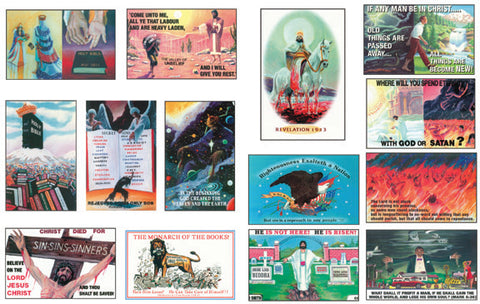 Complete Set of All 14 Postcards by Dr. Ruckman