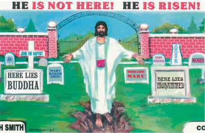 He Is Not Here - Postcard