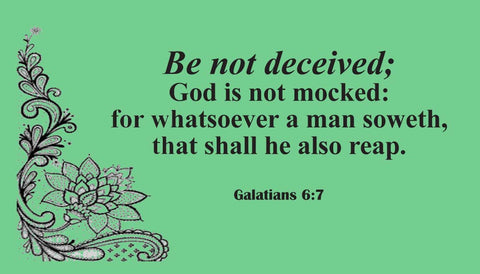 Business Card Tract - Galatians 6:7 (Qty. 100)