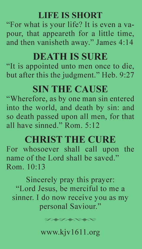 Business Card Tract - Galatians 6:7 (Qty. 100)