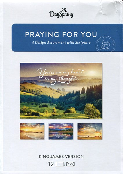 Greeting Cards - Praying For You Heartfelt Expressions (12-Pack)