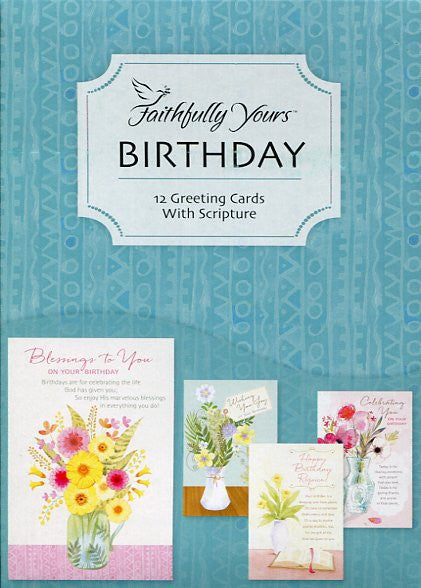 Greeting Cards - Birthday Bless Your Day (12 cards)