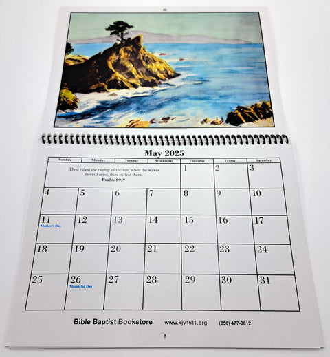 2025 Bible Baptist Bookstore Calendar (Closeout)