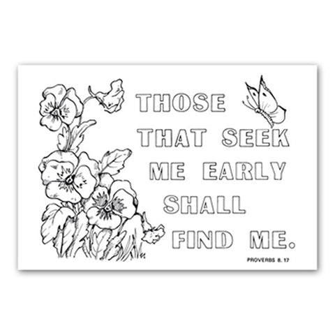 Outline Texts for Coloring - Bible Promises