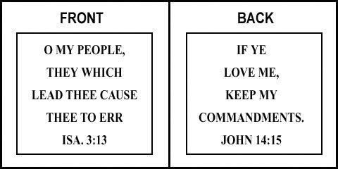 Scripture Sign - Isaiah 3:12 and John 14:15