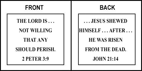 Scripture Sign - 2 Peter 3:9 and John 21:24