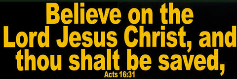 Acts 16:31 - Small Reflective Magnet