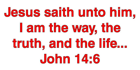 Jesus Said Unto Him - Sticker