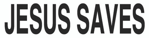 Jesus Saves Text - Magnet