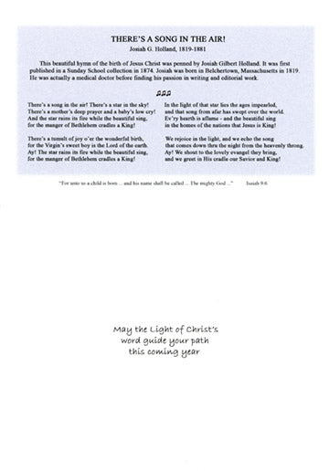KJV Scripture Christmas Card - Frozen River