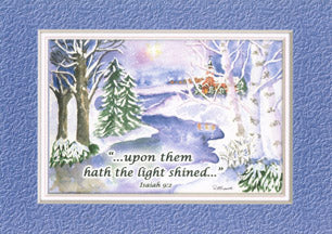 KJV Scripture Christmas Card - Frozen River
