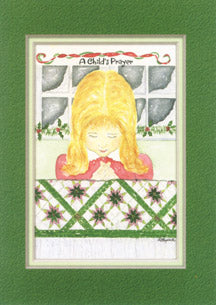 KJV Scripture Christmas Card - A Child's Prayer