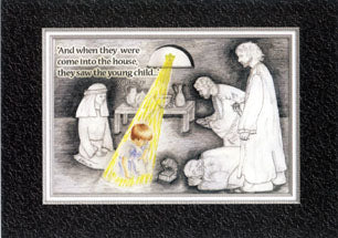 KJV Scripture Christmas Card - Wise Men 10 Pack