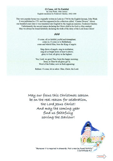 KJV Scripture Christmas Card - Geese