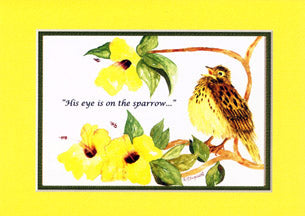 KJV Scripture Encouragement Card - Sparrow