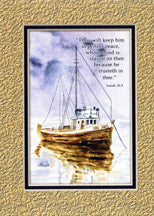 KJV Scripture Encouragement Card - Boat