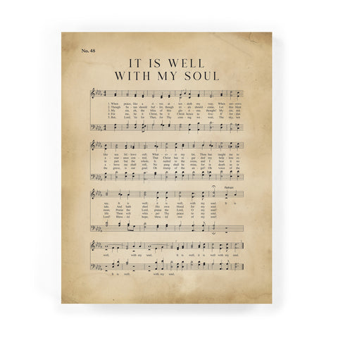 Easel Block - It Is Well With My Soul