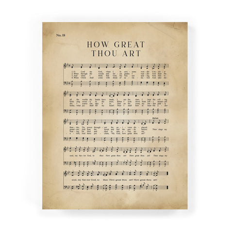 Easel Block - How Great Thou Art