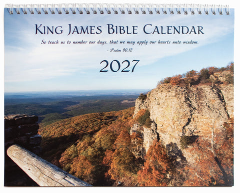 2027 King James Bible Calendar