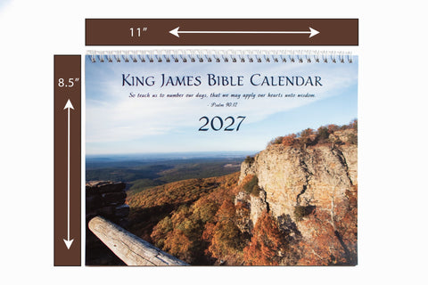 2027 King James Bible Calendar