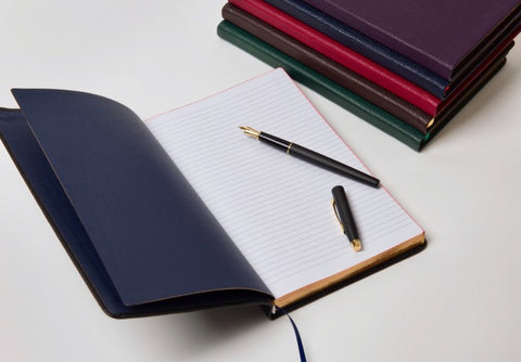 Allan: Journal Highland Goatskin - Navy Blue