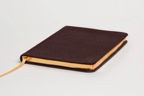 Allan: Notebook Highland Goatskin - Brown
