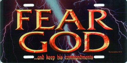 Fear God - License Plate