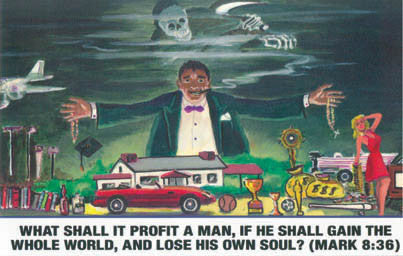 What Shall It Profit A Man? - Postcard