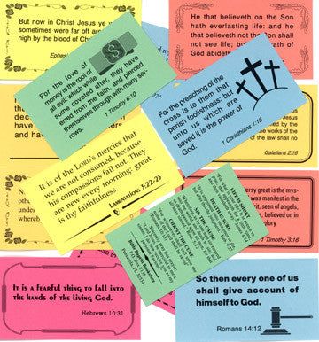 Set of 48 Scripture Business Cards - Tracts