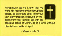 Set of 48 Scripture Business Cards - Tracts