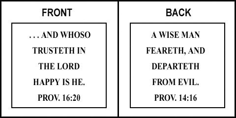 Scripture Sign - Proverbs 16:20 and Proverbs 14:16