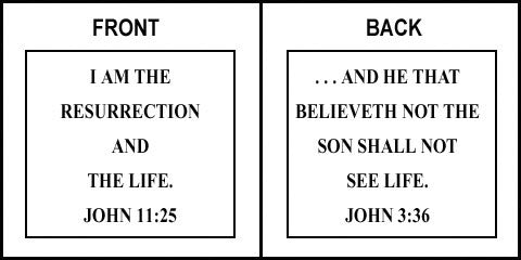 Scripture Sign - John 11:25 and John 3:36