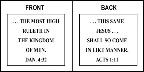 Scripture Sign - Daniel 4:32 and Acts 1:11