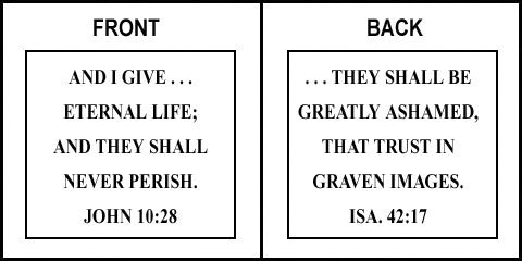 Scripture Sign - John 10:28 and Isaiah 42:17