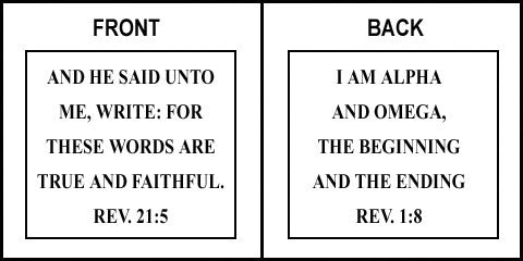 Scripture Sign - Revelation 21:5 & Revelation 1:8