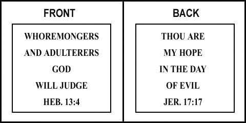 Scripture Sign - Hebrews 13:4 and Jeremiah 17:17