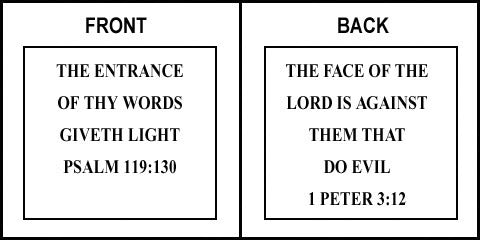 Scripture Sign - Psalms 119:30 and 1 Peter 3:12
