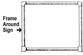Frame Around Scripture Sign