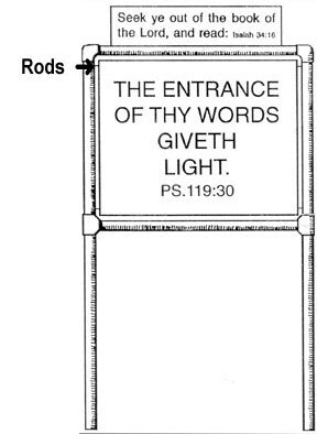 Scripture Sign Rod - One Piece