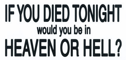 If You Died - Sticker