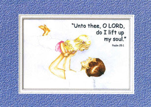 KJV Scripture EncouragementCard - Little Girl with Dad