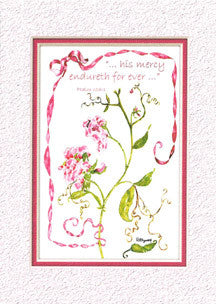 KJV Scripture Sympathy Card - Sweet Pea