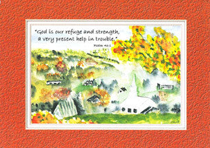 KJV Scripture Sympathy Card - Church