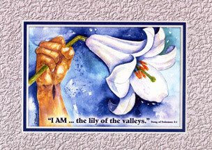 KJV Scripture Blank Greeting Card - Lily of the Valley