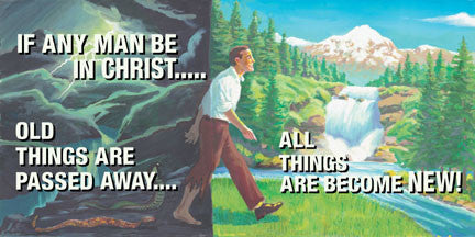 If Any Man Be In Christ - License Plate
