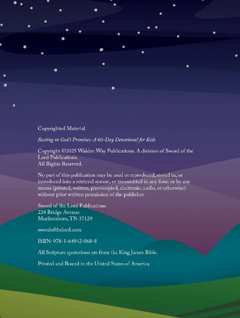Resting in God's Promises (60-Day Devotional for Kids)