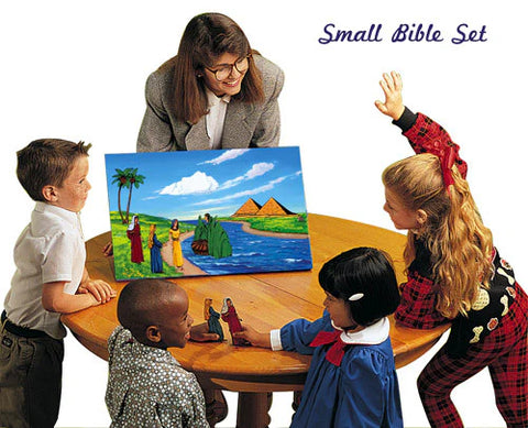 Betty Lukens Mounted Small Deluxe Bible Flannelgraph Set (6.5"" Figures)