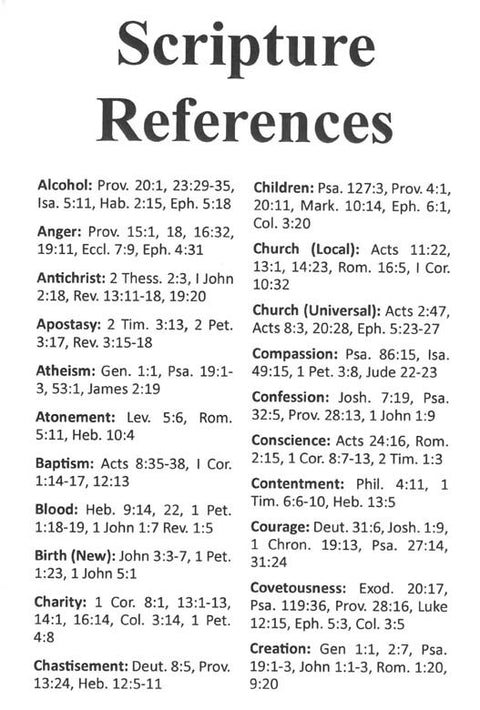 Scripture References - Tract