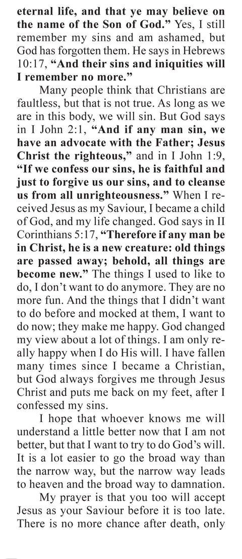 Personal Testimony of Karin McGuire - Tract