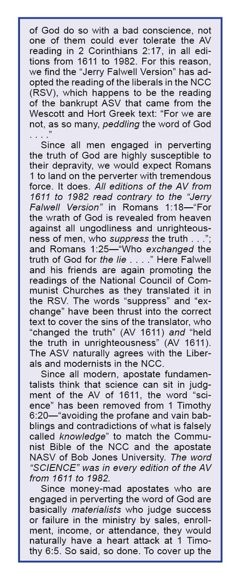 New King James Critique - Tract